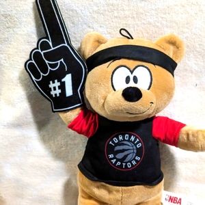 MBA Toronto Raptors. Basketball #1 Fan Plush Bear.